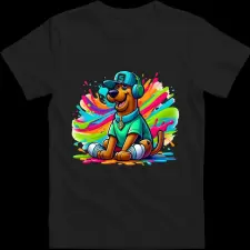 Createyou Scooby-Doo 7 - Gyermek , Fekete , M gyerek póló
