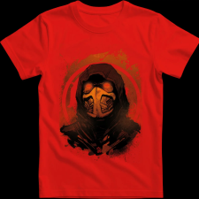 Createyou Scorpion 2 - Gyermek - Piros - M gyerek póló