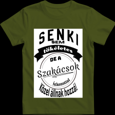 Createyou Senki sem... szakácsok - Férfi - Sötétzöld - 2XL