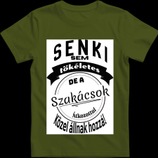 Createyou Senki sem... szakácsok - Férfi - Sötétzöld - XL férfi póló