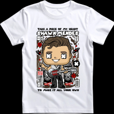 Createyou Shawn Mendes - Férfi - Fehér - 3XL férfi póló