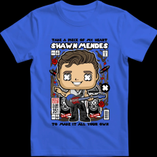 Createyou Shawn Mendes - Férfi - Királykék - S férfi póló