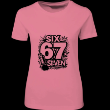 Createyou Six-Seven graffiti - Női - Pink - M női póló