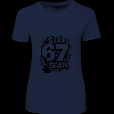 Createyou Six-Seven graffiti - Női - Sötétkék - 2XL