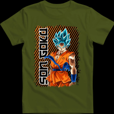 Createyou SON GOKU - Gyermek - Sötétzöld - S gyerek póló