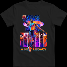 Createyou SPACE JAM - Gyermek - Fekete - XS gyerek póló