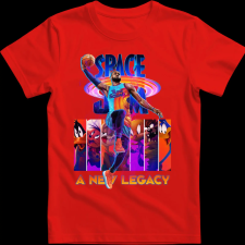 Createyou SPACE JAM - Gyermek - Piros - L gyerek póló