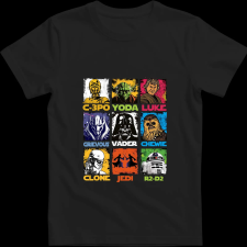 Createyou Star Wars 2 - Gyermek - Fekete - S gyerek póló