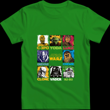 Createyou Star Wars - Férfi - Zöld - 2XL férfi póló