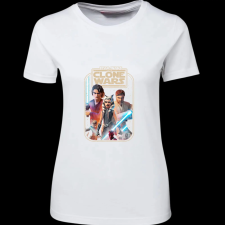 Createyou Star Wars Klón háborúk 2 - Női - Fehér - L női póló