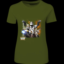 Createyou Star Wars Klón háborúk - Női - Sötétzöld - S női póló
