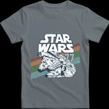 Createyou Star Wars Millennium Falcon 2 '77 - Gyermek - Szürke - XL gyerek póló