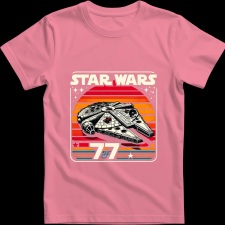 Createyou Star Wars Millennium Falcon '77 - Férfi - Pink - M férfi póló