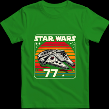 Createyou Star Wars Millennium Falcon '77 - Férfi - Zöld - M férfi póló