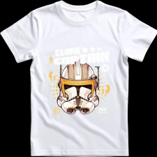 Createyou Star Wars Rex klón kapitány 2 - Gyermek - Fehér - M gyerek póló