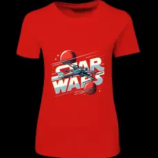 Createyou Star Wars X-Wing 2 - Női - Piros - 2XL