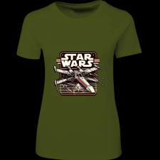 Createyou Star Wars X-Wing 5 - Női - Sötétzöld - M női póló