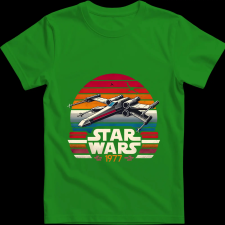 Createyou Star Wars X-Wing '77 - Gyermek - Zöld - L gyerek póló