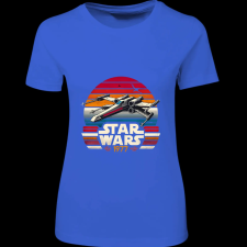 Createyou Star Wars X-Wing '77 - Női - Királykék - 2XL női póló