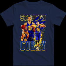 Createyou STEPHEN CURRY - Gyermek - Sötétkék - L gyerek póló