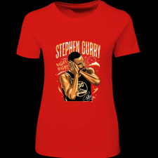 Createyou Stephen Curry - Női - Piros - 2XL női póló