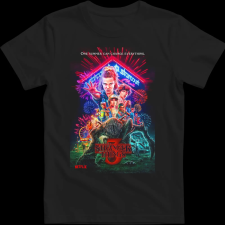 Createyou Stranger Things 2 - Férfi - Fekete - L férfi póló