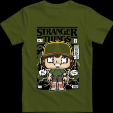 Createyou Stranger Things Dustin - Férfi - Sötétzöld - 3XL