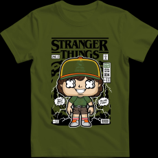 Createyou Stranger Things Dustin - Férfi - Sötétzöld - M