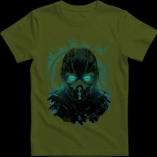 Createyou Sub Zero Mortal Kombat - Férfi - Sötétzöld - XL