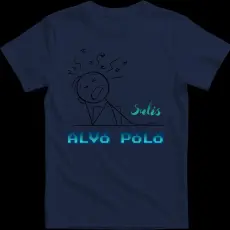 Createyou Sulis alvós póló - Férfi , Sötétkék , 2XL