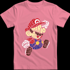 Createyou Super Mario - Férfi - Pink - XL férfi póló
