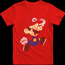 Createyou Super Mario - Férfi - Piros - 2XL