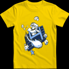 Createyou Super Mario Fire ball - Férfi - Sárga - 3XL