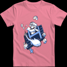 Createyou Super Mario Fire ball - Gyermek - Pink - L gyerek póló