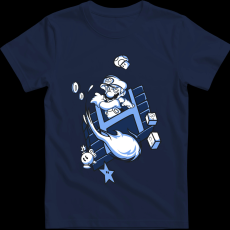 Createyou Super Mario Fire ball - Gyermek - Sötétkék - L