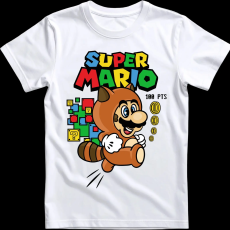 Createyou Super Mario mosómedve - Férfi - Fehér - L