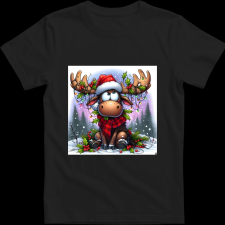 Createyou Szarvas, már megint itt van... - Férfi - Fekete - 2XL férfi póló