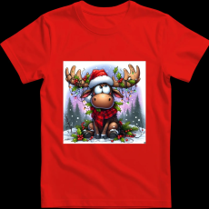 Createyou Szarvas, már megint itt van... - Férfi - Piros - 2XL