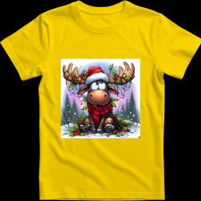 Createyou Szarvas, már megint itt van... - Gyermek - Sárga - XS gyerek póló