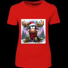 Createyou Szarvas, már megint itt van... - Női - Piros - 2XL