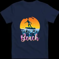 Createyou Take Me to the Beach - Gyermek , Sötétkék , XL
