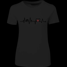 Createyou Tappancs EKG - Női , Fekete , L női póló