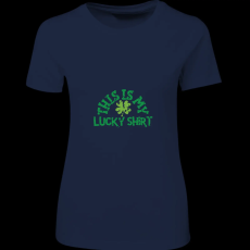 Createyou This is my Lucky Shirt - Női , Sötétkék , 2XL
