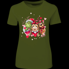Createyou Valentin nap - Női , Sötétzöld , 2XL női póló