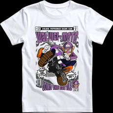 Createyou Waluigi Motocross - Férfi - Fehér - 3XL