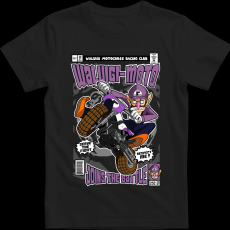 Createyou Waluigi Motocross - Férfi - Fekete - 3XL