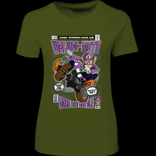 Createyou Waluigi Motocross - Női - Sötétzöld - M női póló