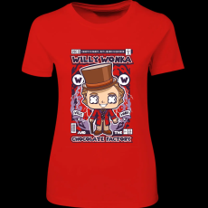 Createyou Willy Wonka And The Chocolate Factory - Női - Piros - S