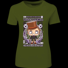 Createyou Willy Wonka And The Chocolate Factory - Női - Sötétzöld - L