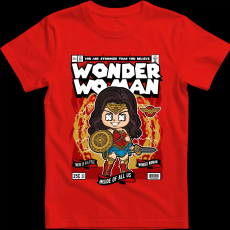 Createyou Wonder Woman - Férfi - Piros - 2XL